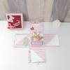 Explosionsbox Hochzeit, rot weiß rosa gestreift, Geldgeschenk Bild 9