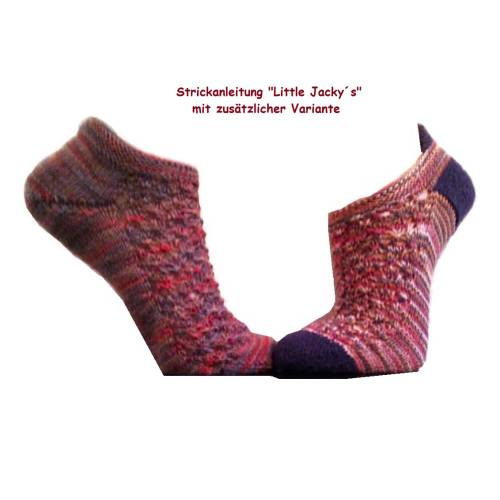 Strickanleitung für Sneaker-Sockenmuster "Little Jackys" mit zusätzlicher Varianten