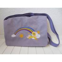 Kindergartentasche - flieder - Regenbogenpegas Bild 1
