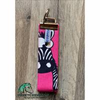 Schlüsselanhänger „verrücktes Zebra“, pink Bild 1