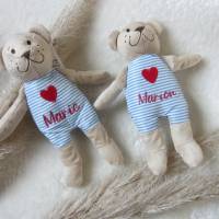 Kuschelbär - Teddybär mit Name - zur Geburt, Taufe, Gastgeschenk Bild 1