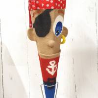 Schultüte "Pirat" mit Paprohling 85 cm, Zuckertüte, Filzschultüte Bild 1