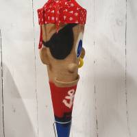 Schultüte "Pirat" mit Paprohling 85 cm, Zuckertüte, Filzschultüte Bild 3