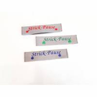 Eine Nadelspiel Halterung "Strick-Pause" aus Filz in 3 verschiedenen Farben erhältlich, Etui für 15-20 cm Nadels Bild 1
