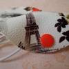 Kabelhalter, 2 Stück aus Kunstleder,  für Kopfhörer oder Ladekabel, mit Paris-Motiven Bild 2