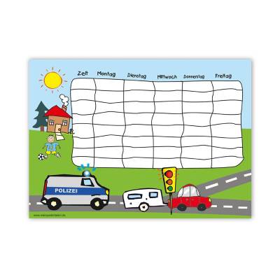 A4 Stundenplan | Polizei - optional wiederbeschreibbar