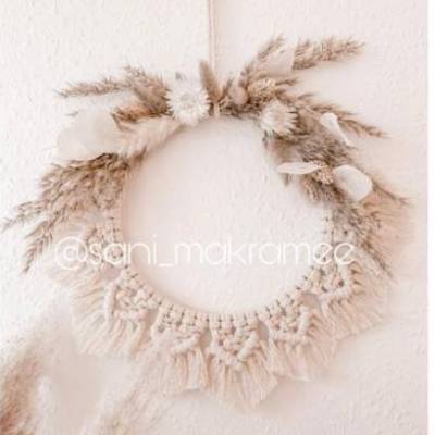 DIY-Anleitung für Makramee-Trockenblumenkranz – Schritt-für-Schritt-Knüpftechniken und Tipps zur Dekoration