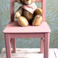 rosa Vintage Kinderstuhl Bild 2