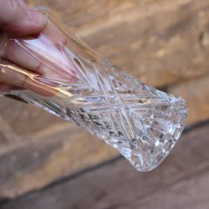 Cristal d Arques Vase 12 cm 24 % Bleikristall  80er 90er Jahre France Bild 7