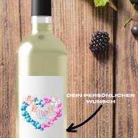 Flaschenetikett, selbstklebend, Personalisiertes Wein Flaschen Etikett Weihnachten, Christmas ,Selbstklebendes Weinetike Bild 2