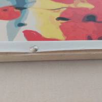 Wanddeko Mohnblumen Muttertagsgeschen  Acrylgemälde auf Leinwand Akrilbild Keilramen 40×50 cm Wanddeko Geschenkidee Bild 6