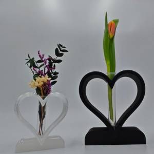 Herz Reagenzglas, Kunstblumen, 3D Druck, Romantische Dekoration, Valentinstag Geschenk, Hochzeit Tischdeko,Romantische V Bild 1