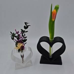 Herz Reagenzglas, Kunstblumen, 3D Druck, Romantische Dekoration, Valentinstag Geschenk, Hochzeit Tischdeko,Romantische V Bild 2