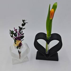 Herz Reagenzglas, Kunstblumen, 3D Druck, Romantische Dekoration, Valentinstag Geschenk, Hochzeit Tischdeko,Romantische V Bild 3