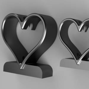 Herz Reagenzglas, Kunstblumen, 3D Druck, Romantische Dekoration, Valentinstag Geschenk, Hochzeit Tischdeko,Romantische V Bild 6