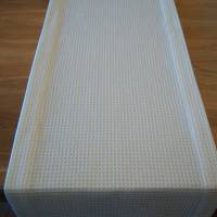 Tischläufer, Waffelpikee-in creme 40x140cm, waschbar bis 40°, Wohntextilien, Bild 1