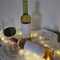 Flaschenetikett, selbstklebend, Personalisiertes Wein Flaschen Etikett Weihnachten, Christmas ,Selbstklebendes Weinetike Bild 6