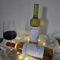Flaschenetikett, selbstklebend, Personalisiertes Wein Flaschen Etikett Weihnachten, Christmas ,Selbstklebendes Weinetike Bild 6