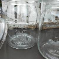 Vintage Einmachglas mit Deckel 1 Liter Ruhrglas mit Prägung Bild 2
