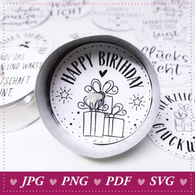 Teelichtbotschaften Geburtstag für liebevolle Glücksmomente – Kleine Lichter, große Freude, Happy Birthday