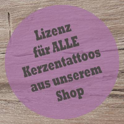 Lizenz für alle Kerzentattoos von beniniidigital