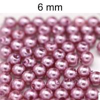 Perlen in Glaswachsoptik - ca. 6mm - Acryl Bild 1