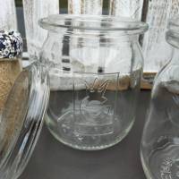 Vintage Einmachglas mit Deckel 1 Liter Gerrix mit Prägung Bild 3