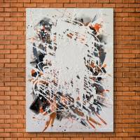 Abstraktes moderne Acrylgemälde - Originale Kunst - 50x70cm - Wanddekor - Innendekoration - Kunstwerk Bild 2