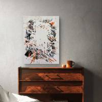 Abstraktes moderne Acrylgemälde - Originale Kunst - 50x70cm - Wanddekor - Innendekoration - Kunstwerk Bild 6