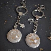 Tierhaarschmuck, Erinnerungsschmuck Schlüsselanhänger mit 925er Silber Medaillon, Asche, Haare, Momente und mehr. Bild 5