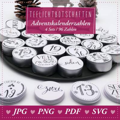 Download: Adventskalenderzahlen – die perfekte Ergänzung zu unseren Teelichtbotschaften! Entdecke die Vielfalt unserer A