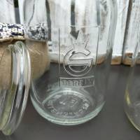 Vintage 1,5 Liter Gerrix Einmachglas mit Prägung Bild 4