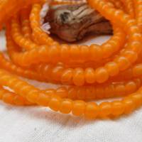 kleine handgemachte Glasperlen, Java - Orange - ca. 5-7mm - ganzer Strang - indo-pazifische Perlen #7 Bild 5