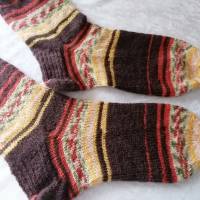 Herren und Damen Socken handgestrickt, Größe 42/43 Stricksocken, Wollsocken große Größe Bild 4