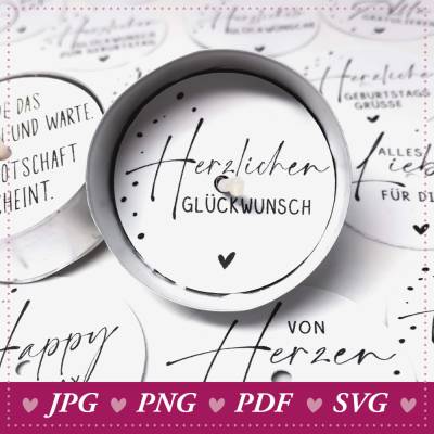 Teelichtbotschaften für magische Momente zum Geburtstag | Persönliche Geburtstagswünsche | stilvoll | DIY