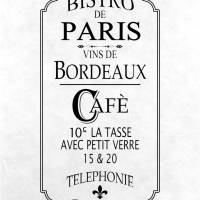 Reispapier - Motiv Strohseide - A4 - Decoupage - Vintage -  Bistro - Paris - 200055 Bild 1