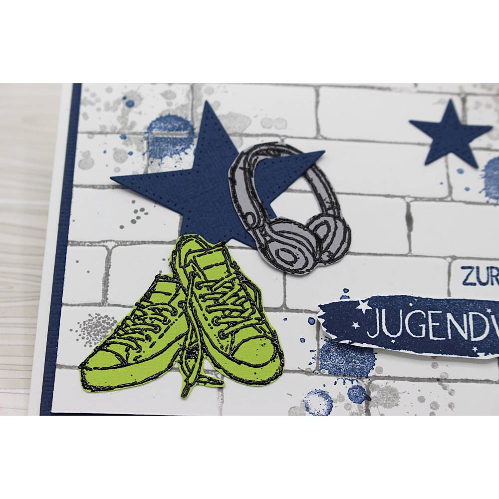 Coole Glückwunschkarte zur Jugendweihe, Jugendweihe-Karte für