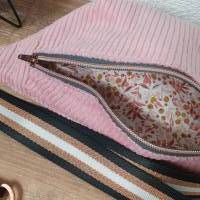 Hipbag LOTTA Bauchtasche Waistbag Gürteltasche Handtasche Tasche Cordstoff Crossbag rosa schlicht Bild 8