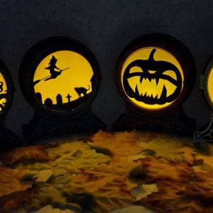 3D Druck | Halloween LED Teelicht Display | Halloween LED Tea Light Display | Herbst | Verschiedene Motive | Different M Bild 4