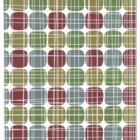 5 Geschenktüten Karos+Linien, Bodenbeutel mit graphischen Muster in Grün- und Brauntönen Bild 1