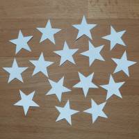 15 reflektierende Sterne zum Aufbügeln, Reflektorsterne, Mini, kleine Sterne, Handarbeit Bild 1