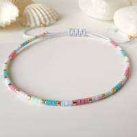 Buntes Armband aus Miyuki Perlen, kleine Geschenke für Frauen Freundin, im Geschenktütchen Bild 2