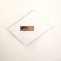 Absolut schräg- Kunstobjekt und Wandskulptur  Auge, Dekorative minimalistische Kunst Bild 1