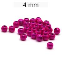Perlen - miracle beads - fuchsie - ca. 4mm - Loch ca. 1 mm - Acryl Bild 1