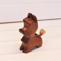 Vintage Holz Terrier Kerzenständer Kerzenhalter Deko Hund Holzhund Dekofigur Bild 3