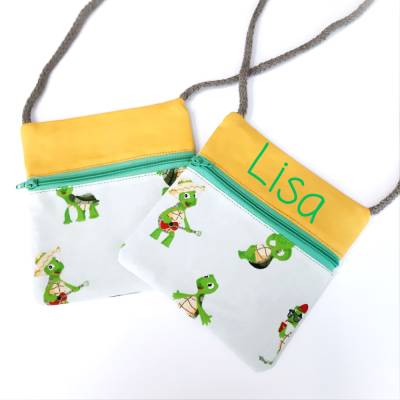 Kinder Brustbeutel Schildkröten, Personalisierbar
