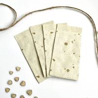 Mini-Geschenktüten GOLD Graspapier 5-50 Stück 7x13 cm klein flach Papier-Flachbeutel Minitasche Schmuckbeutel Bild 5