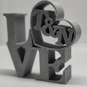 Love, 3D Druck, Valentins Tag, Valentin, love, 3D Druck Love, Name, Geschenk, Individueller Name, Für Sie, Für Ihn, Hoch Bild 1