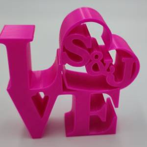 Love, 3D Druck, Valentins Tag, Valentin, love, 3D Druck Love, Name, Geschenk, Individueller Name, Für Sie, Für Ihn, Hoch Bild 4