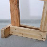 Holzstuhl, Palettenmöbel, klein, Wohndeko, Altholz, Gartenstuhl, Balkonstuhl, Stuhl aus Palettenholz, Stuhl Bild 8